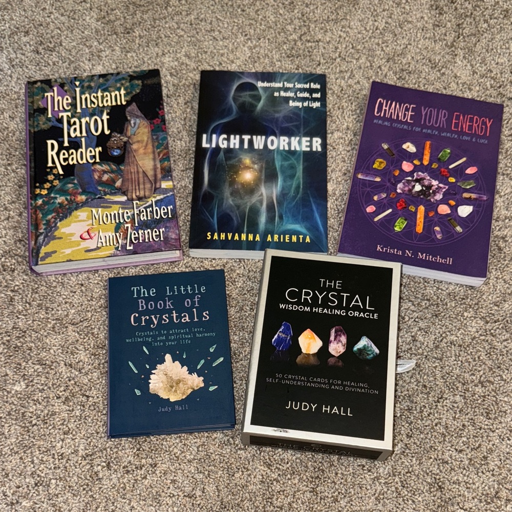 Set of Spiritual and Crystal Books